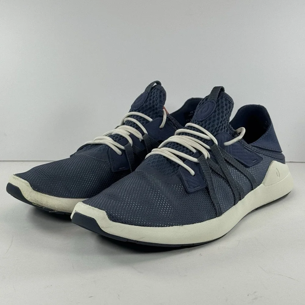 Olukai Holo Navy‎ Mesh Boat Athletic Running Walking Shoes Beach Men's Size 11.5